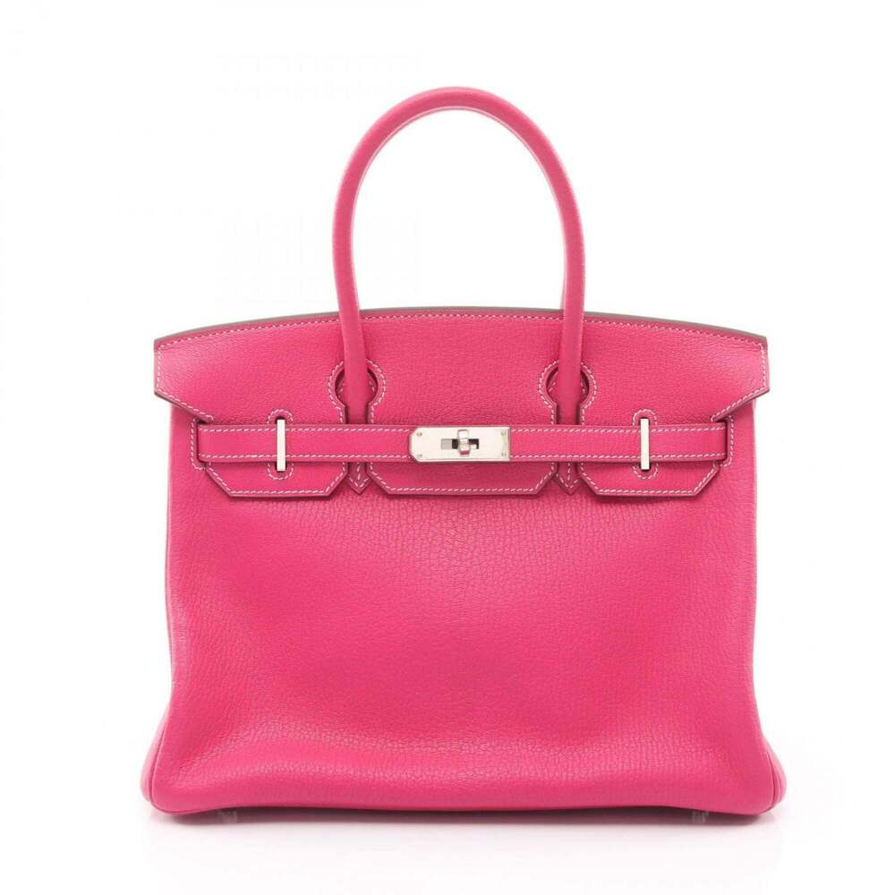 Hermes Birkin 30 Verso Handbag, Leather, Chevre Women's, Pink/Purple, Cyclamen